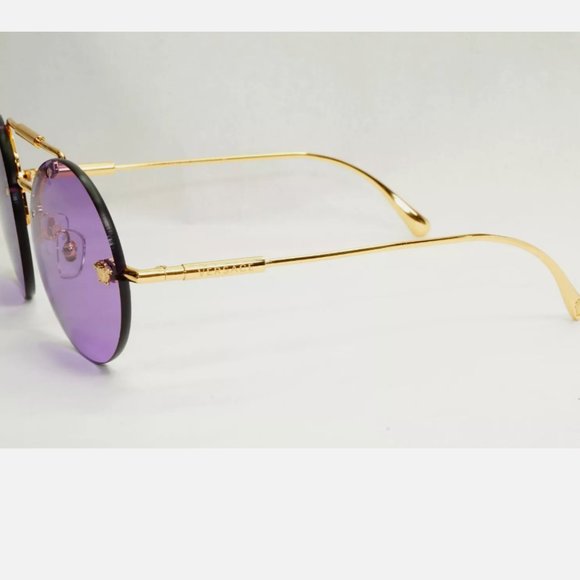 Versace Purple Rimless Medusa 56mm Sunglasses main image 5